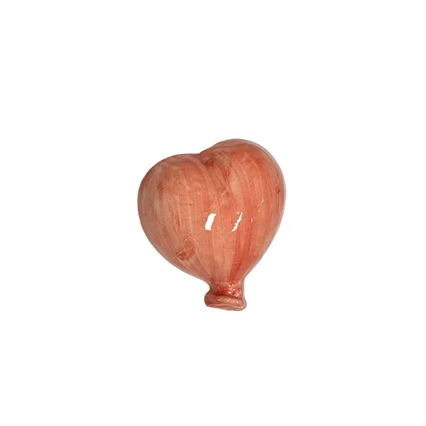 Magnete a forma di cuore decorato rosso