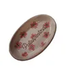 Porta-saponetta ovale con fiori rosa - foto 1