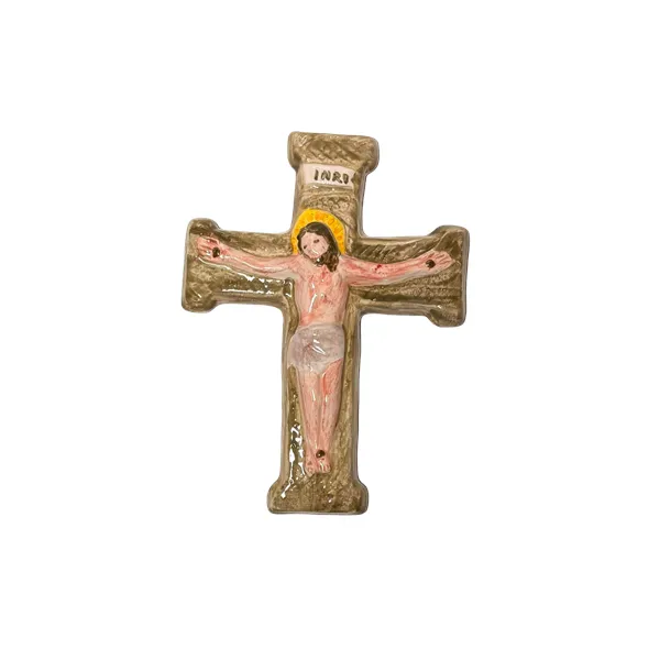 Croce artigianale – Crocifisso con iscrizione INRI
