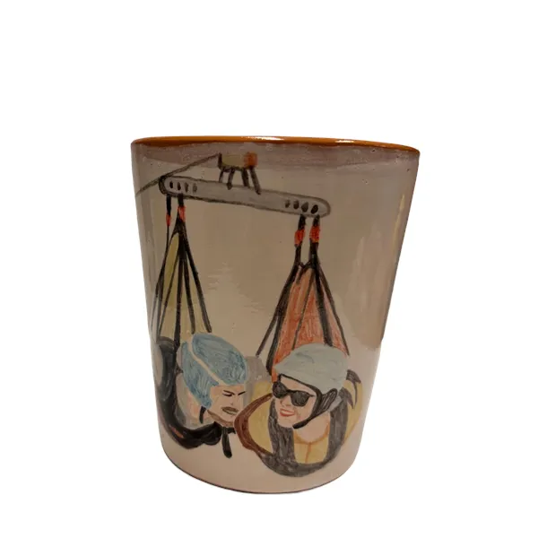 Tazza raffigurante il Volo dell'Angelo in coppia