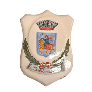 Gagliardetto raffigurante stemma Comune di Castelmezzano (versione 1)